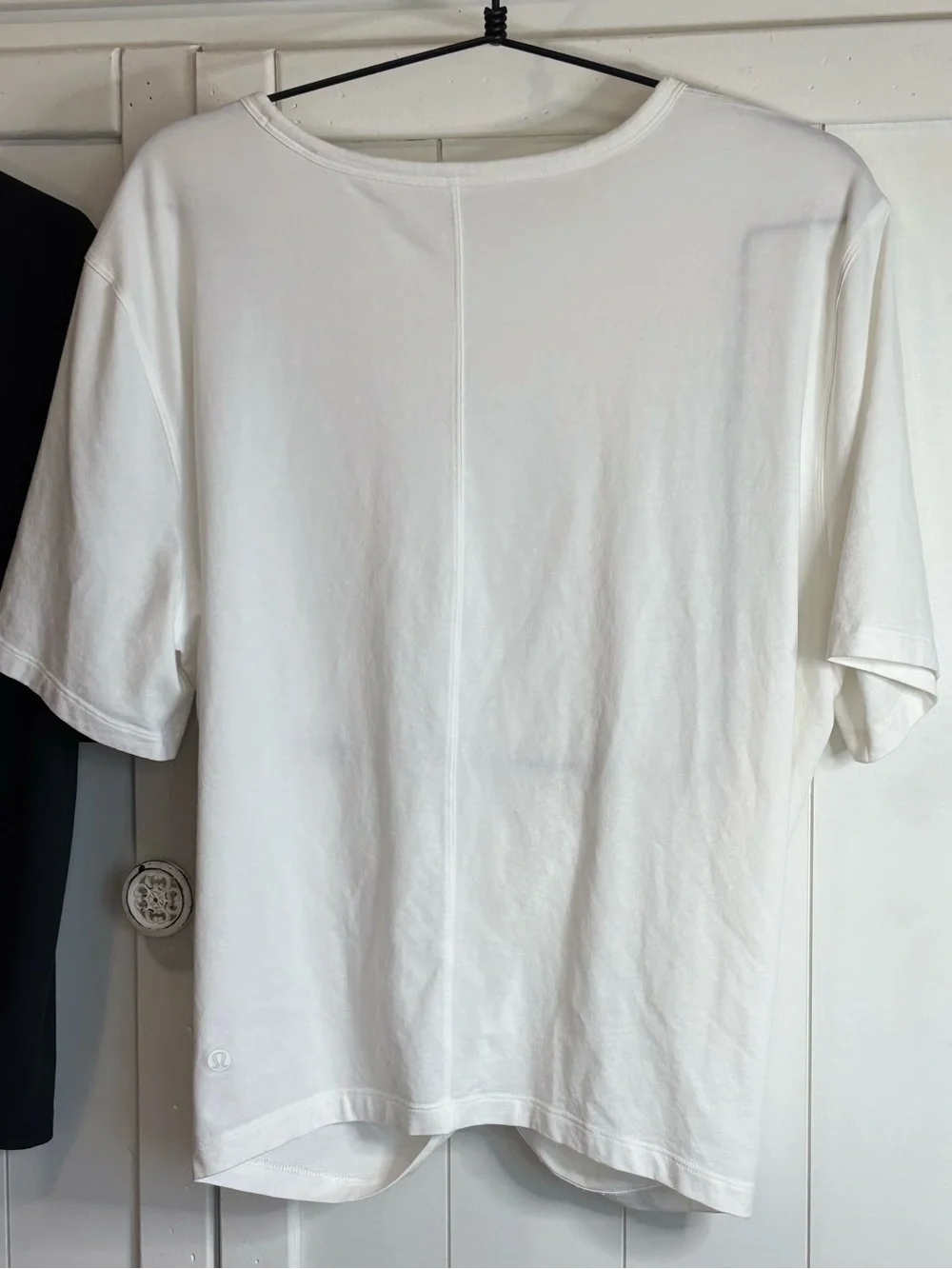 Lululemon Crescent Pima Cotton Twist Front Tee White M/L